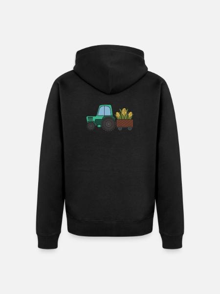 Mais Transport - Unisex Premium Bio Zip Hoodie - Schwarz
