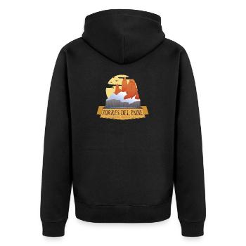 Torres Del Paine, Patagonia - Chile - Unisex Premium Bio Zip Hoodie - Schwarz - Hinten - Nico (187cm)