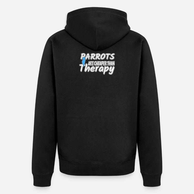 perroquet - Veste à capuche bio Premium Unisexe - noir