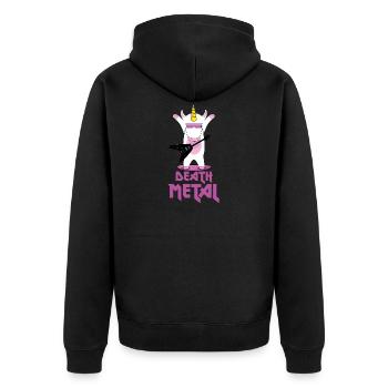 Death Metal Licorne - Veste à capuche bio Premium Unisexe - noir - Dos - Nico (187cm)