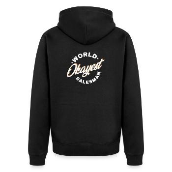 Meilleur vendeur du monde, bon cadeau - Veste à capuche bio Premium Unisexe - noir - Dos - Nico (187cm)