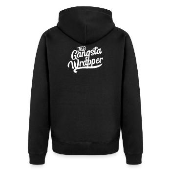 Gangsta Wrapper Drôle De Noël cadeau sort - Veste à capuche bio Premium Unisexe - noir - Dos - Nico (187cm)