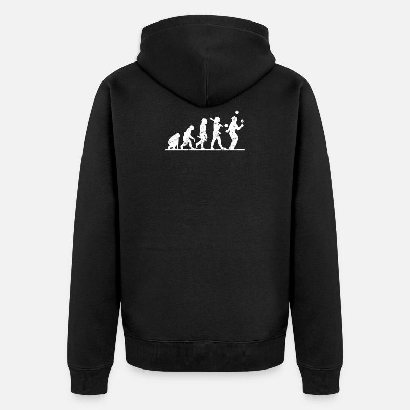 Jonglieren Jongleur-Entwicklung - Unisex Premium Bio Zip Hoodie - Schwarz