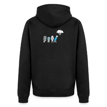 Développement informatique en nuage - Veste à capuche bio Premium Unisexe - noir - Dos - Nico (187cm)