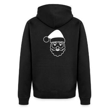 NOËL NIKOLAUS - Veste à capuche bio Premium Unisexe - noir - Dos - Nico (187cm)