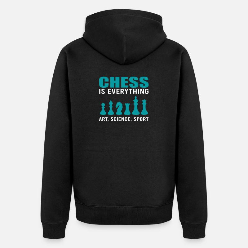 Chess - Unisex Premium Bio Zip Hoodie - Schwarz