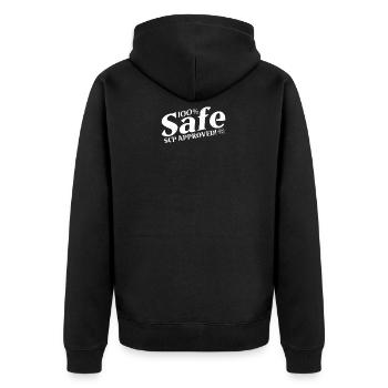 Classification sécurisée SCP Foundation Secure Contain - Veste à capuche bio Premium Unisexe - noir - Dos - Nico (187cm)