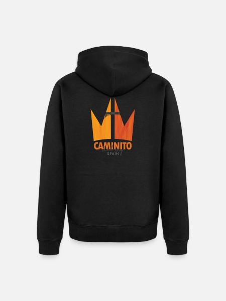 Caminito del rey - Spanien - Premium økologisk unisex-hættejakke - sort