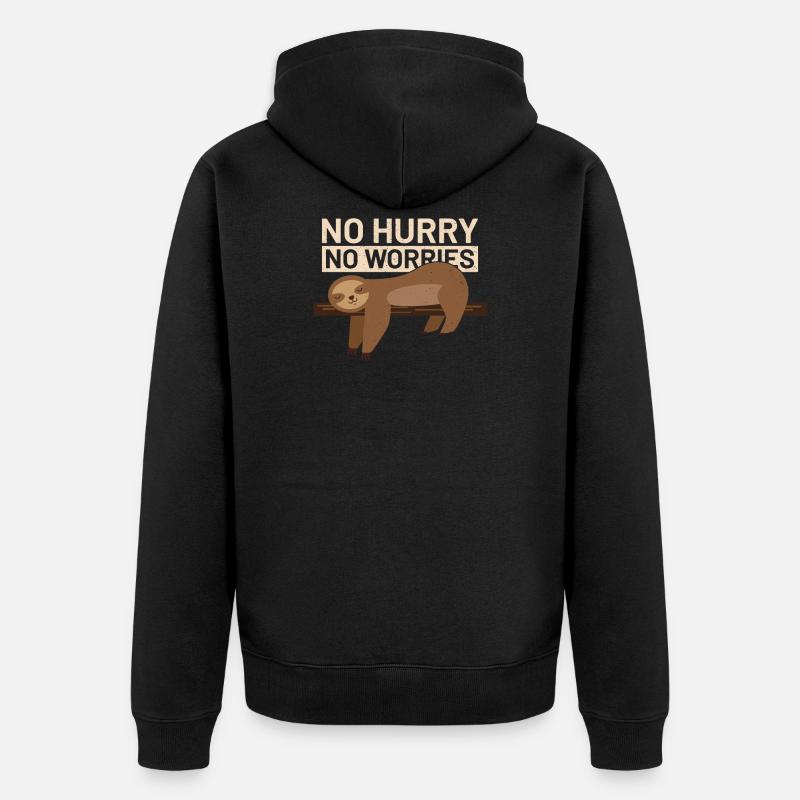 indolence - Veste à capuche bio Premium Unisexe - noir