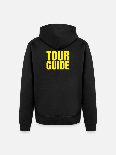 Tour Guide - Unisex Premium Organic Zip Hoodie - black