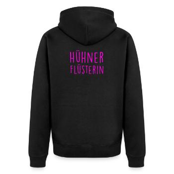 Poulet Whisperer Farmer - Veste à capuche bio Premium Unisexe - noir - Dos - Nico (187cm)