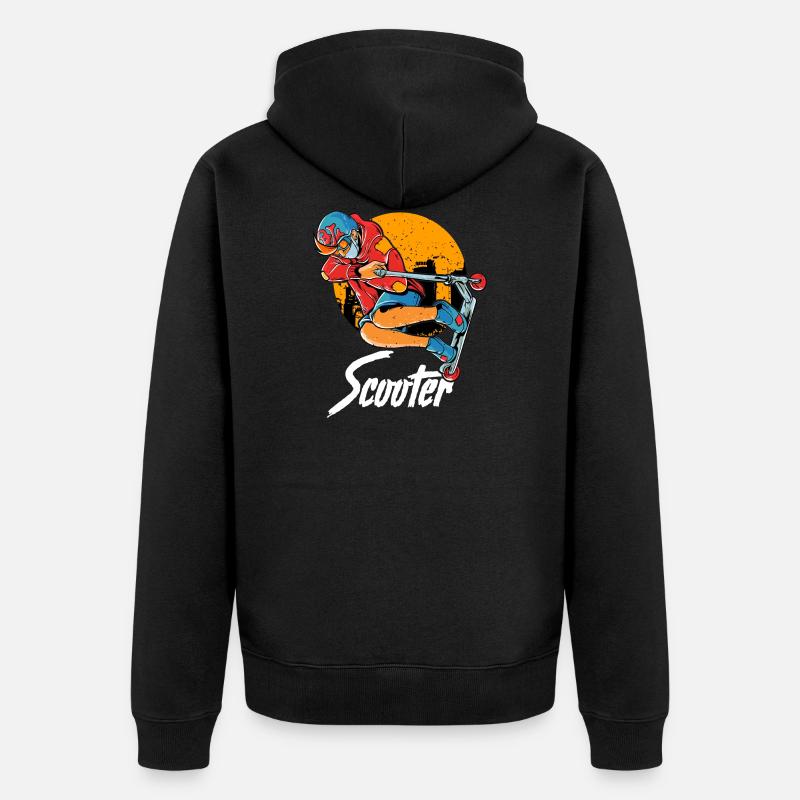 Trucs mignons et drôles - Veste à capuche bio Premium Unisexe - noir