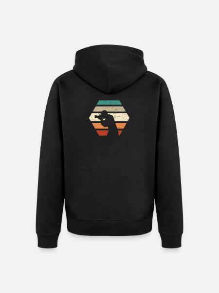 Fotograf Fotograf Fotograf - Unisex Premium Bio Zip Hoodie - Schwarz
