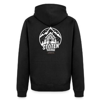 Station de ski Sverige | Ski T-Shirts - Veste à capuche bio Premium Unisexe - noir - Dos - Nico (187cm)