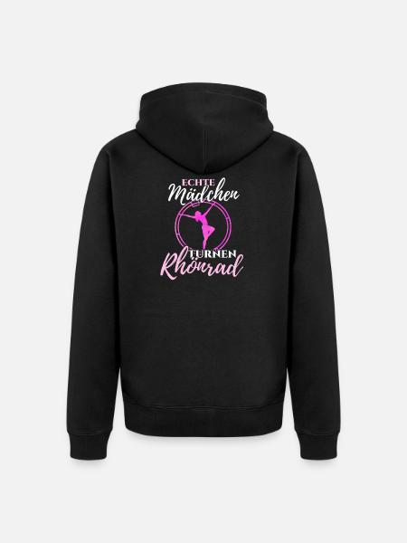 Rhönrad - Unisex Premium Bio Zip Hoodie - Schwarz