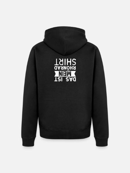 Rhönrad - Unisex Premium Bio Zip Hoodie - Schwarz