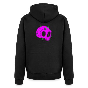 Archéologie du crâne - Veste à capuche bio Premium Unisexe - noir - Dos - Nico (187cm)