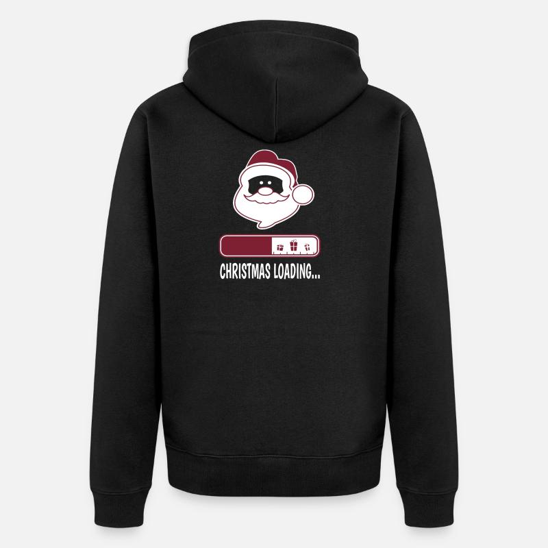CHARGEMENT DE NOËL ..... - Veste à capuche bio Premium Unisexe - noir