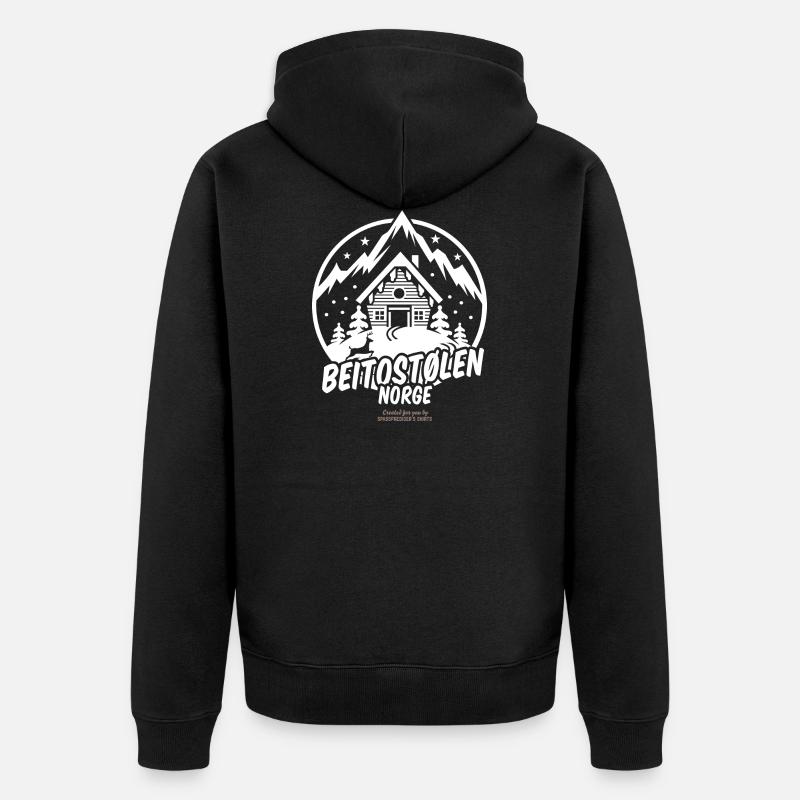 Beitostølen, Norvège - Veste à capuche bio Premium Unisexe - noir