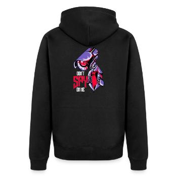 Don't Spy On Me Illegal Surveillance Dystopian - Unisex Premium Organic Zip Hoodie - black - Back - Nico (187cm)