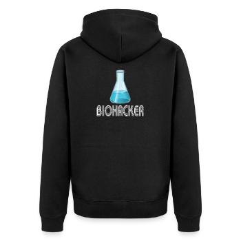 This design is perfect for anyone who wants the best a - Unisex Premium Organic Zip Hoodie - black - Back - Nico (187cm)