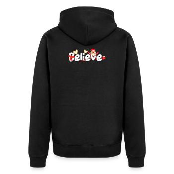 Noël croire Noël - Veste à capuche bio Premium Unisexe - noir - Dos - Nico (187cm)