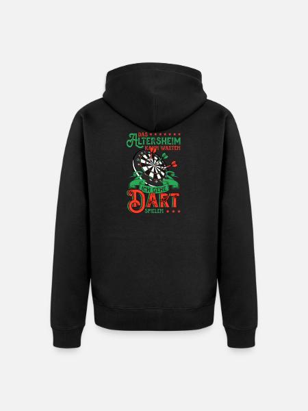 Dart - Unisex Premium Bio Zip Hoodie - Schwarz