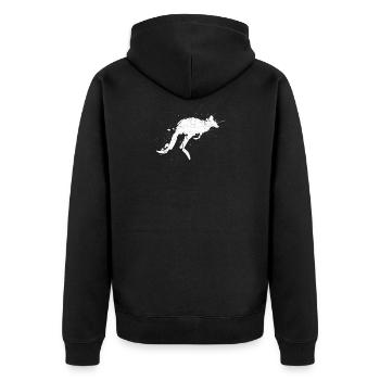 kangourou - Veste à capuche bio Premium Unisexe - noir - Dos - Nico (187cm)