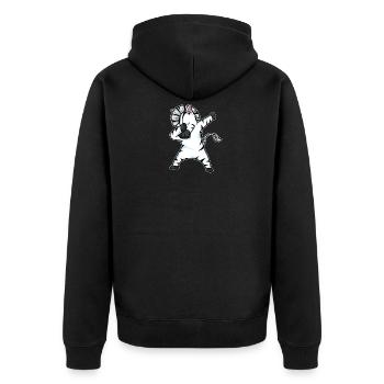 Dabbing Zebra Funny Dab Dance Gift Anniversaire - Veste à capuche bio Premium Unisexe - noir - Dos - Nico (187cm)