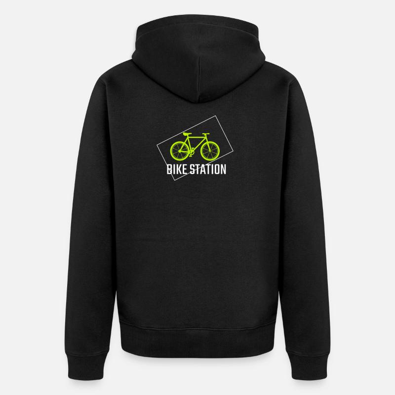 vélo - Veste à capuche bio Premium Unisexe - noir