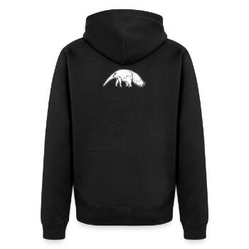 Fourmilière - Veste à capuche bio Premium Unisexe - noir - Dos - Nico (187cm)