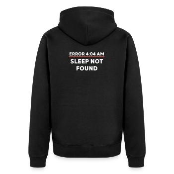 Funny Programming Programmers Developers Coders - Unisex Premium Organic Zip Hoodie - black - Back - Nico (187cm)