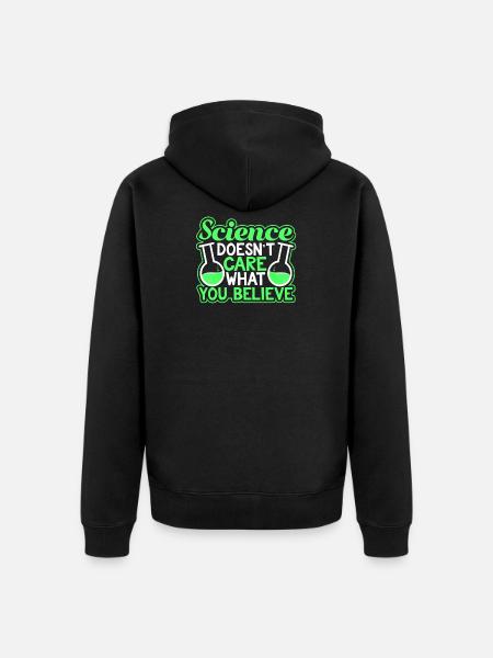 Science - Unisex Premium Organic Zip Hoodie - black