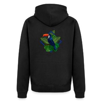 Toucan Tucan Tropical Bird Cool Jungle Animal Gift - Veste à capuche bio Premium Unisexe - noir - Dos - Nico (187cm)