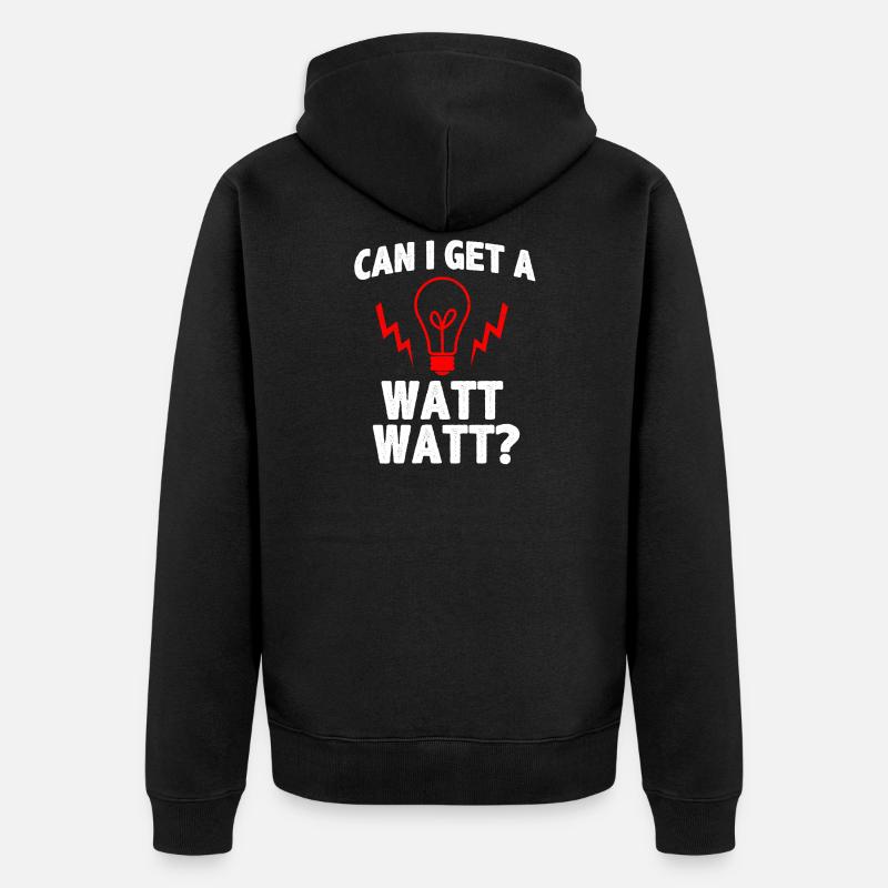 Watts d'électricité - Veste à capuche bio Premium Unisexe - noir