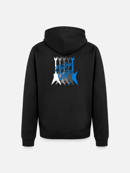 Elektrische gitarist - Uniseks Premium bio ziphoodie - zwart