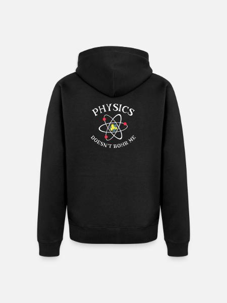 Morsom fysikk Nerd Science Geek Quantum Physics - Premium økologisk unisex-hettejakke - svart