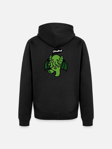Little Cthulhu - Unisex Premium Organic Zip Hoodie - black