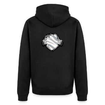 Appendix Removal graphic I Appendectomy Surgery - Unisex Premium Organic Zip Hoodie - black - Back - Nico (187cm)