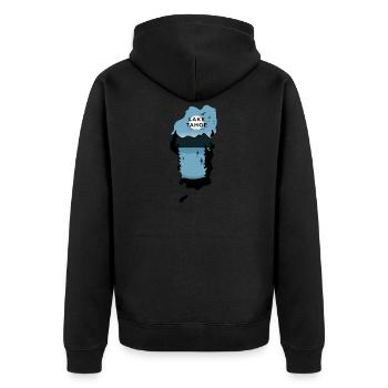 Lake Tahoe - California, United States - Unisex Premium Organic Zip Hoodie - black - Back - Nico (187cm)