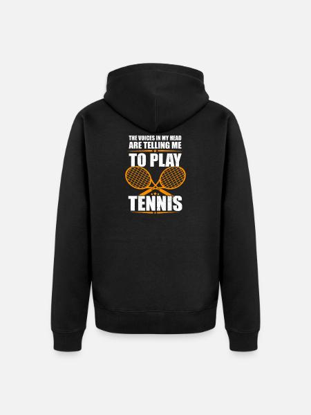 tennis - Veste à capuche bio Premium Unisexe - noir