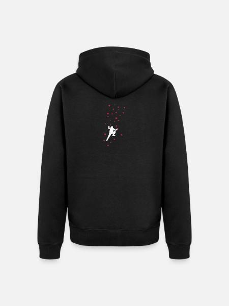 bouldering - Unisex Premium Organic Zip Hoodie - black