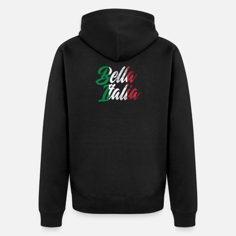 Italie - Veste à capuche bio Premium Unisexe - noir
