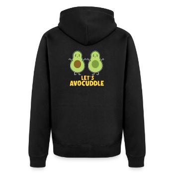 Disons que l'avocat étreignant le cadeau d'amour des avocats - Veste à capuche bio Premium Unisexe - noir - Dos - Nico (187cm)