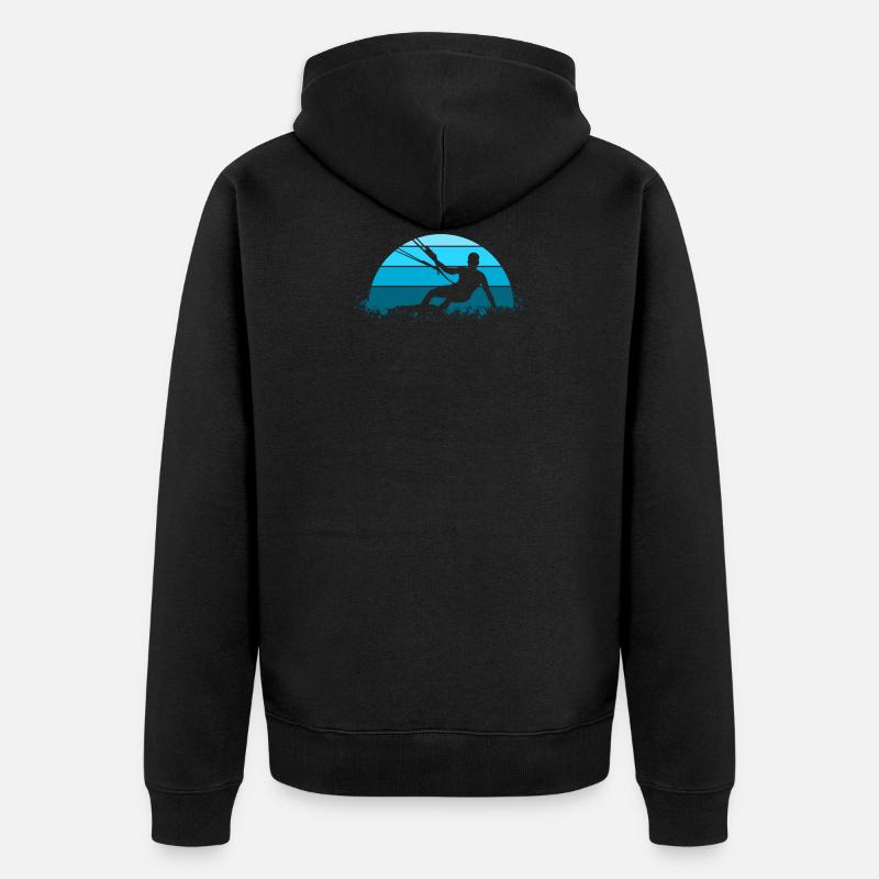Kitesurf Kitesurf - Veste à capuche bio Premium Unisexe - noir