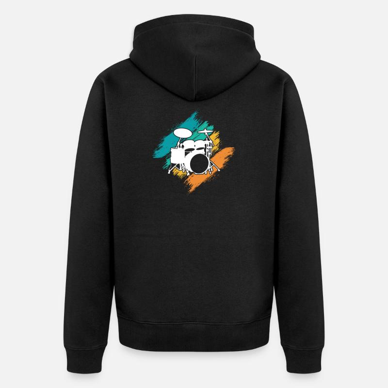 batterie - Veste à capuche bio Premium Unisexe - noir