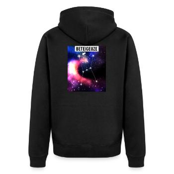 Beteigeuze die nächste supernova? Forscher Mond - Unisex Premium Bio Zip Hoodie - Schwarz - Hinten - Nico (187cm)