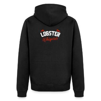 homard - Veste à capuche bio Premium Unisexe - noir - Dos - Nico (187cm)