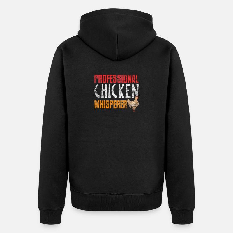 poulets - Veste à capuche bio Premium Unisexe - noir