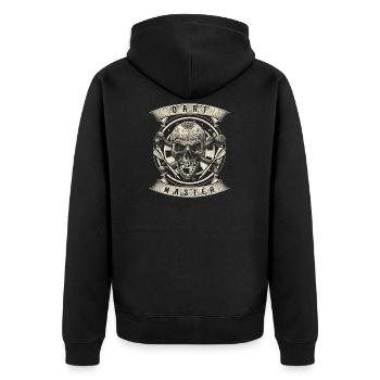 Fléchettes Master tête de mort Fléchettes Joueur Fléchettes Tunier - Veste à capuche bio Premium Unisexe - noir - Dos - Nico (187cm)